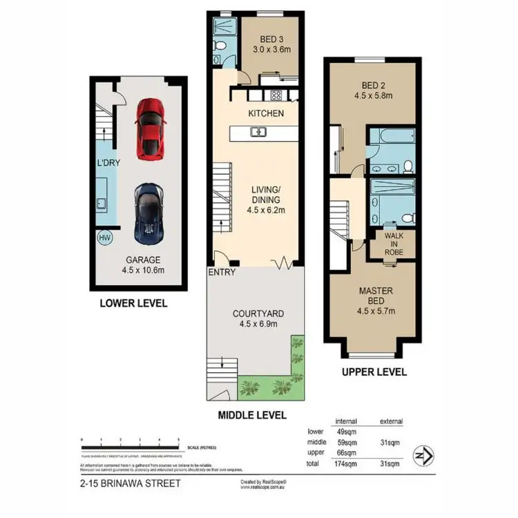 Floorplan of Homely townhouse listing, 2/15 Brinawa Street, Camp Hill QLD 4152