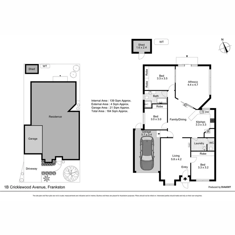 Floorplan of Homely unit listing, 1B Cricklewood Avenue, Frankston VIC 3199