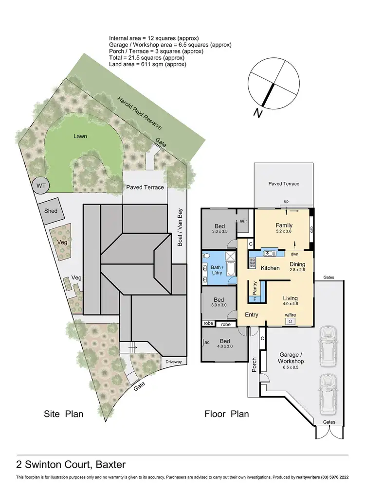 Floorplan of Homely house listing, 2 Swinton Court, Baxter VIC 3911