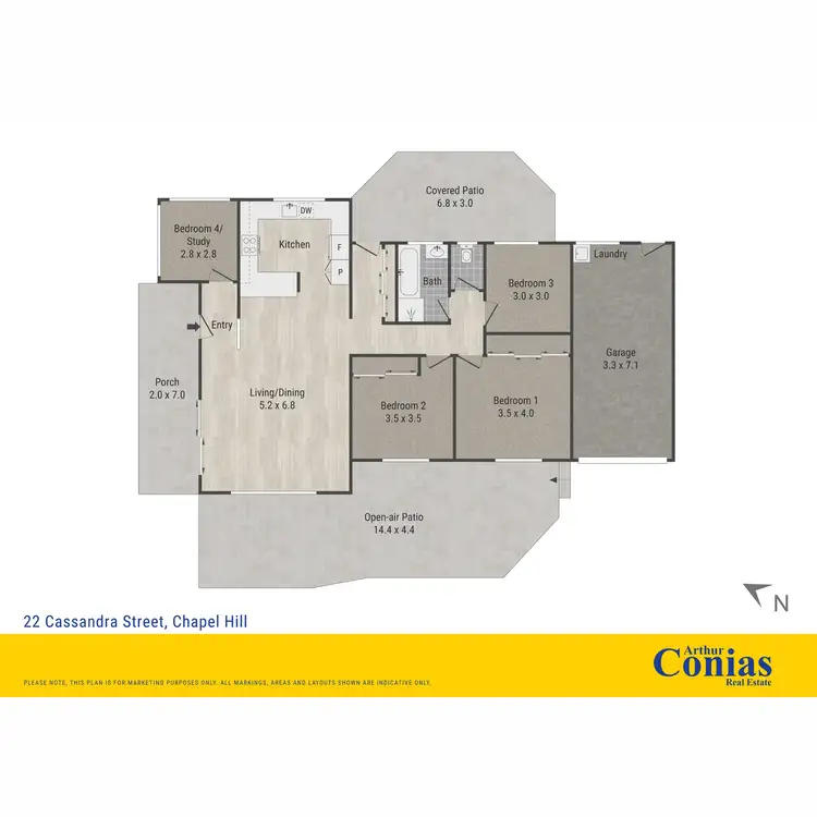 Floorplan of Homely house listing, 22 Cassandra Street, Chapel Hill QLD 4069