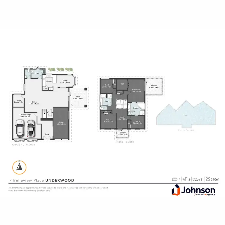 Floorplan of Homely house listing, 7 Belleview Place, Underwood QLD 4119