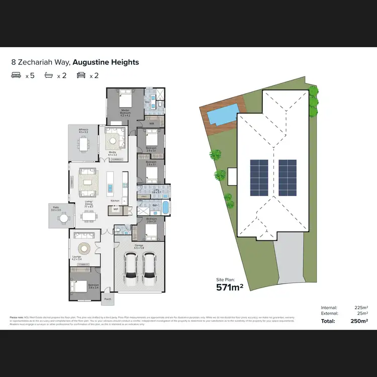Floorplan of Homely house listing, 8 Zechariah Way, Augustine Heights QLD 4300