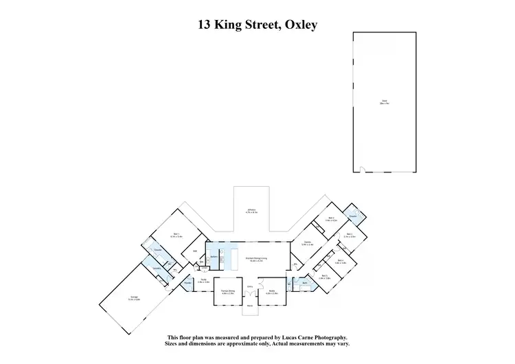 Floorplan of Homely house listing, 13 King Street, Oxley VIC 3678