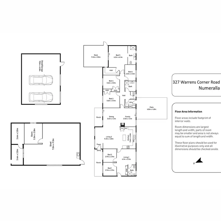 Floorplan of Homely rural property listing, 327 Warrens Corner Road, Numeralla NSW 2630