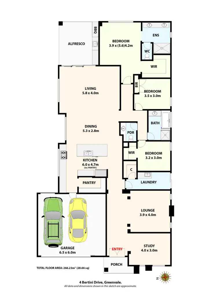 Floorplan of Homely house listing, 4 Bertini Drive, Greenvale VIC 3059