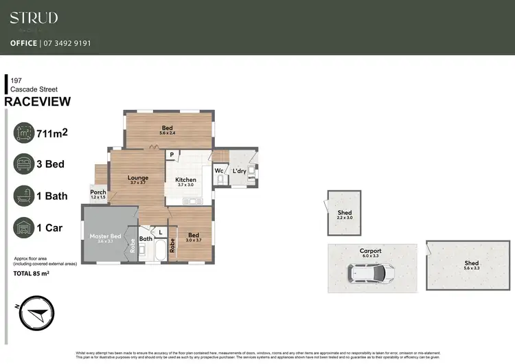 Floorplan of Homely house listing, 197 Cascade Street, Raceview QLD 4305