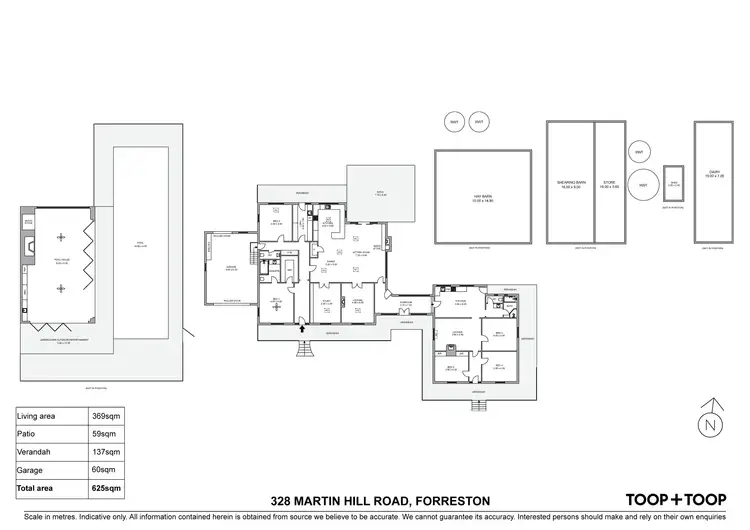 Floorplan of Homely rural property listing, 328 Martin Hill Road, Forreston SA 5233