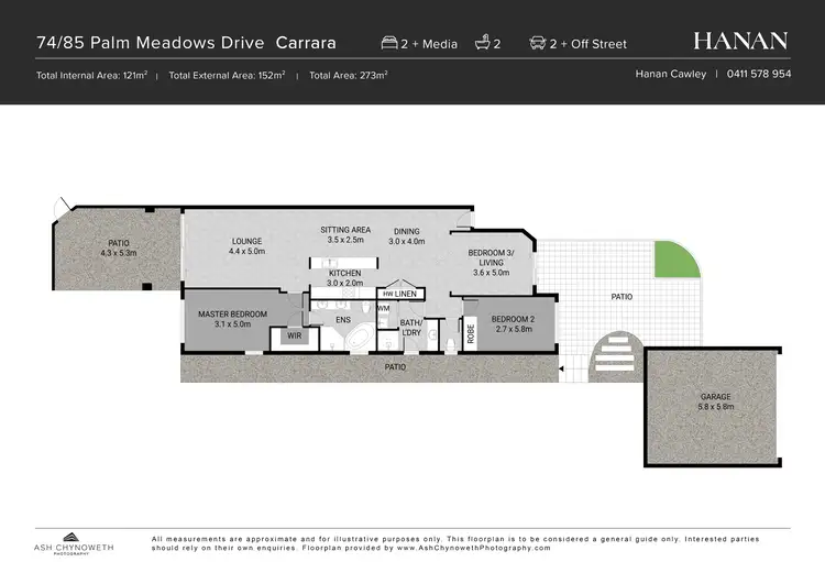 Floorplan of Homely house listing, 74/85 Palm Meadows Drive, Carrara QLD 4211