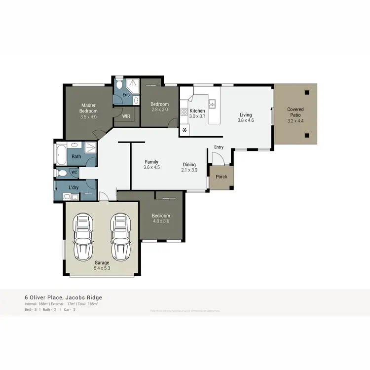 Floorplan of Homely house listing, 6 Oliver Place, Ormeau QLD 4208