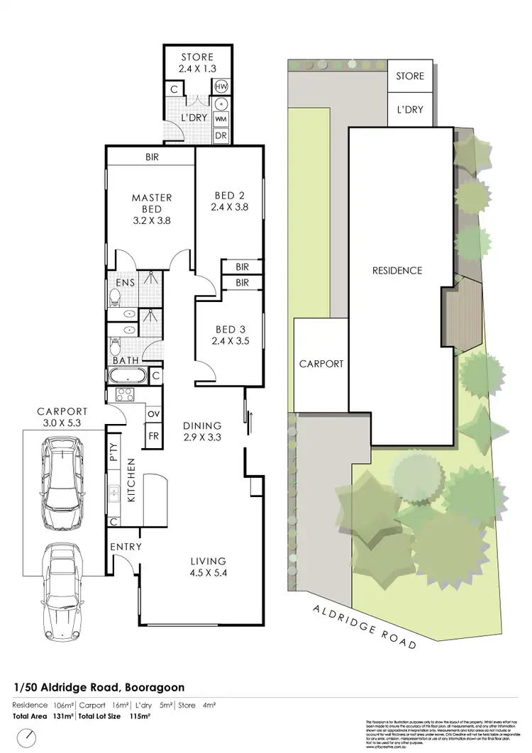 Floorplan of Homely unit listing, 1/50 Aldridge Road, Booragoon WA 6154