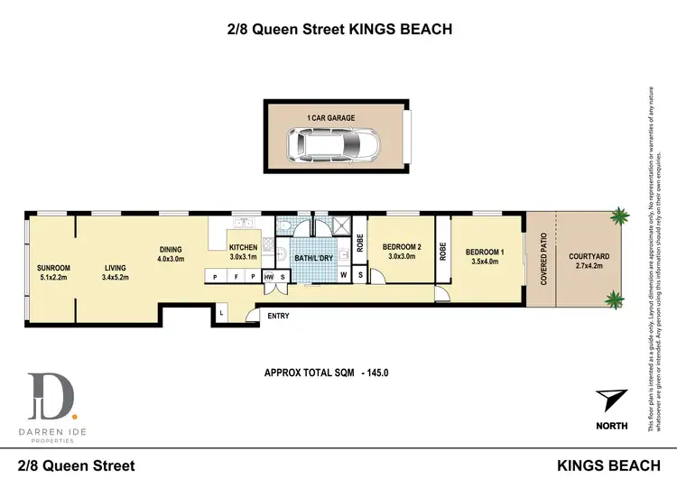 Floorplan of Homely unit listing, 2/8 Queen Street, Kings Beach QLD 4551