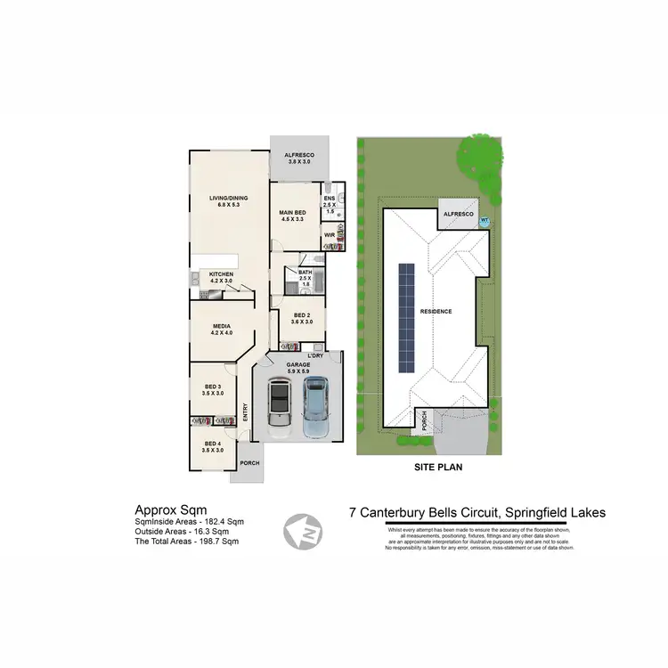 Floorplan of Homely house listing, 7 Canterbury Bells Circuit, Springfield Lakes QLD 4300