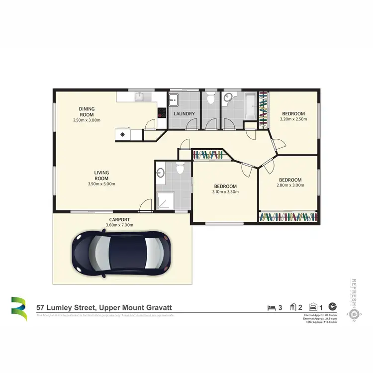 Floorplan of Homely house listing, 57 Lumley Street, Upper Mount Gravatt QLD 4122