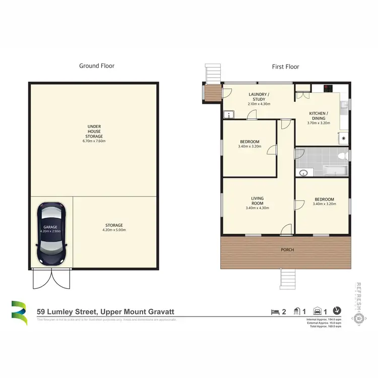 Floorplan of Homely house listing, 59 Lumley Street, Upper Mount Gravatt QLD 4122