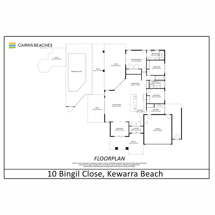 Floorplan of Homely house listing, 10 Bingil Close, Kewarra Beach QLD 4879