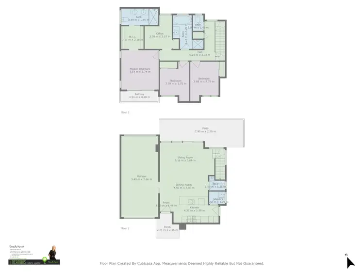 Floorplan of Homely townhouse listing, 1/2 Harmony Drive, Clinton QLD 4680