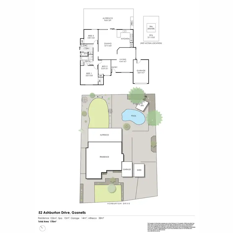 Floorplan of Homely house listing, 52 Ashburton Drive, Gosnells WA 6110