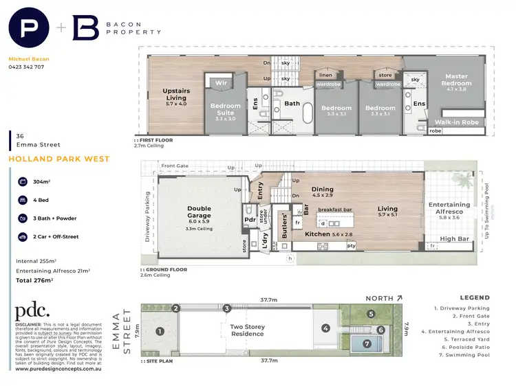 Floorplan of Homely house listing, 36 Emma Street, Holland Park West QLD 4121