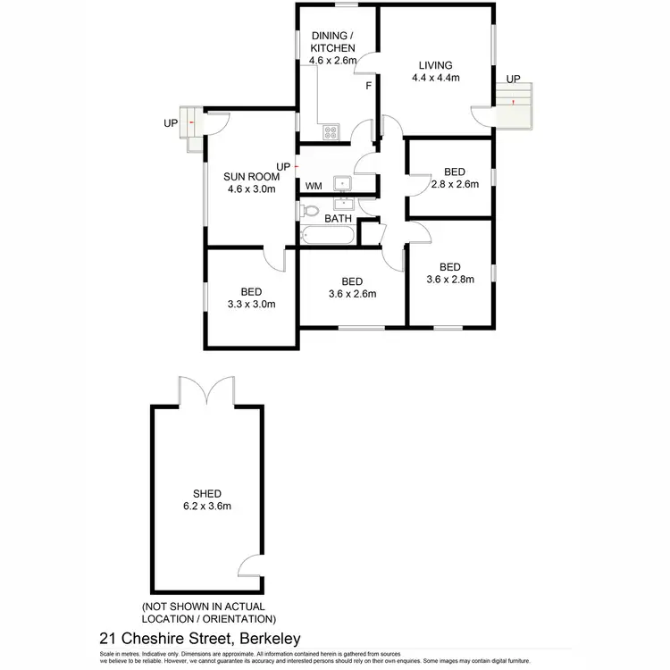 Floorplan of Homely house listing, 21 Cheshire Street, Berkeley NSW 2506