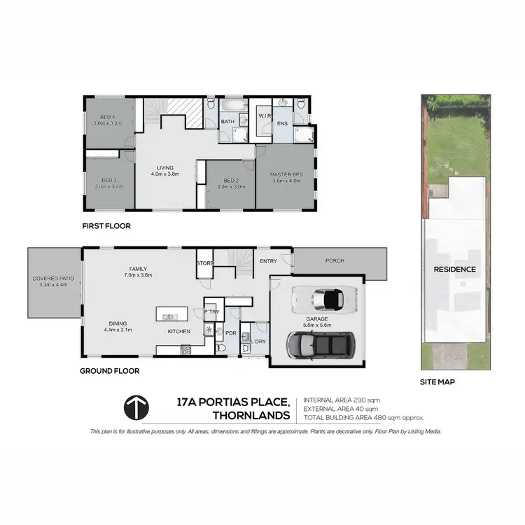 Floorplan of Homely house listing, 17A Portias Place, Thornlands QLD 4164