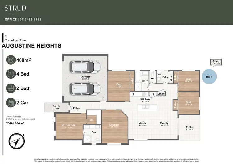 Floorplan of Homely house listing, 6 Cornelius Drive, Augustine Heights QLD 4300