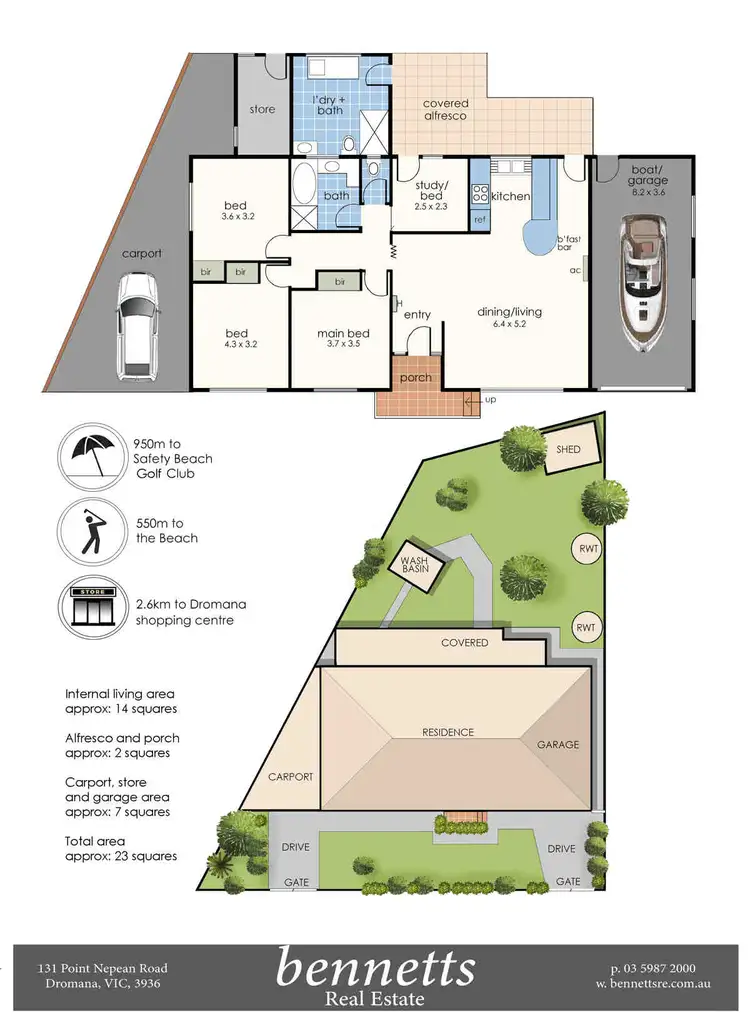 Floorplan of Homely house listing, 28 Dale Avenue, Safety Beach VIC 3936