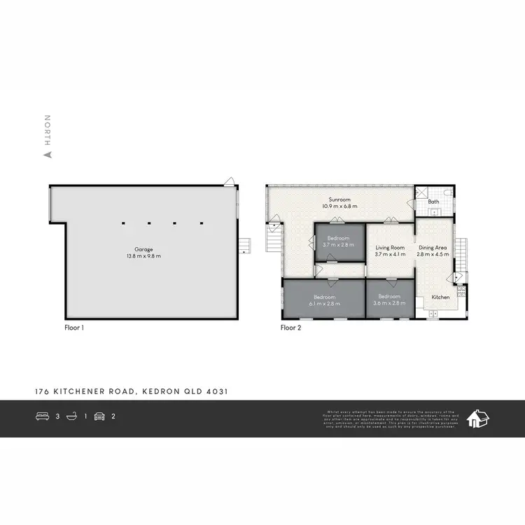 Floorplan of Homely house listing, 176 Kitchener Road, Kedron QLD 4031