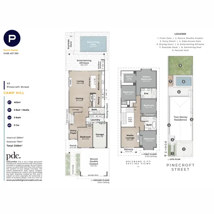 Floorplan of Homely house listing, 43 Pinecroft Street, Camp Hill QLD 4152