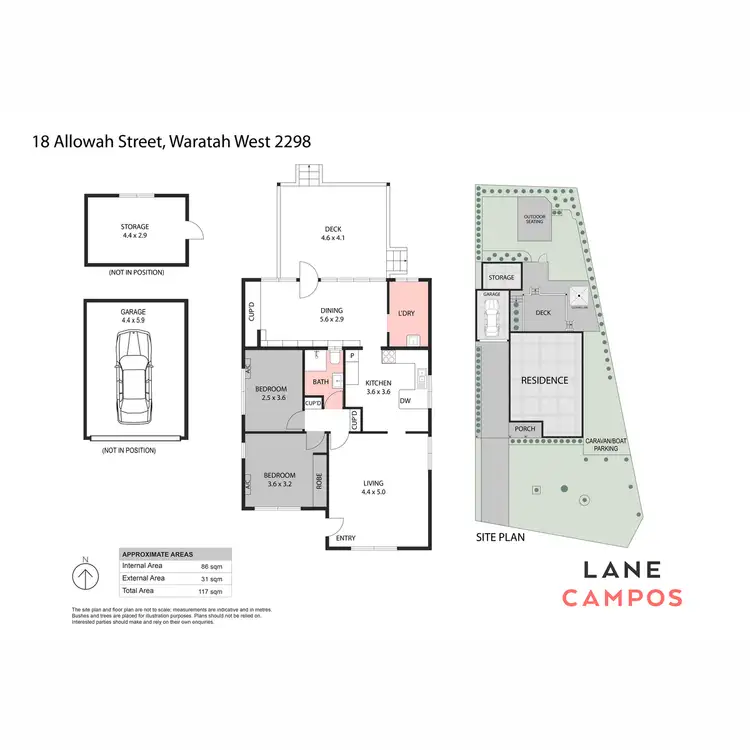 Floorplan of Homely house listing, 18 Allowah Street, Waratah West NSW 2298