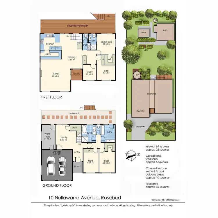 Floorplan of Homely house listing, 10 Nullawarre Avenue, Rosebud VIC 3939
