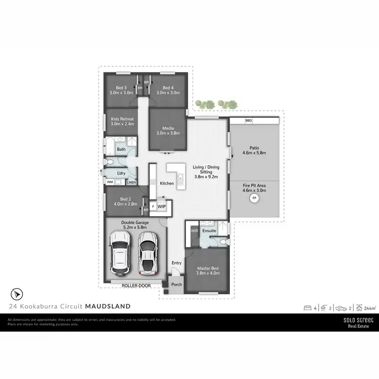 Floorplan of Homely house listing, 24 Kookaburra Circuit, Maudsland QLD 4210