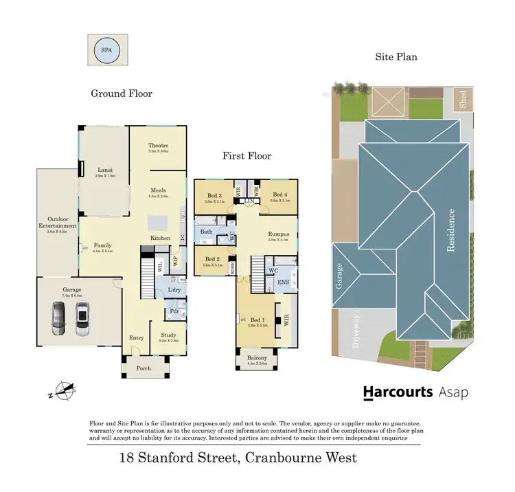 Floorplan of Homely house listing, 18 Stanford Street, Cranbourne West VIC 3977