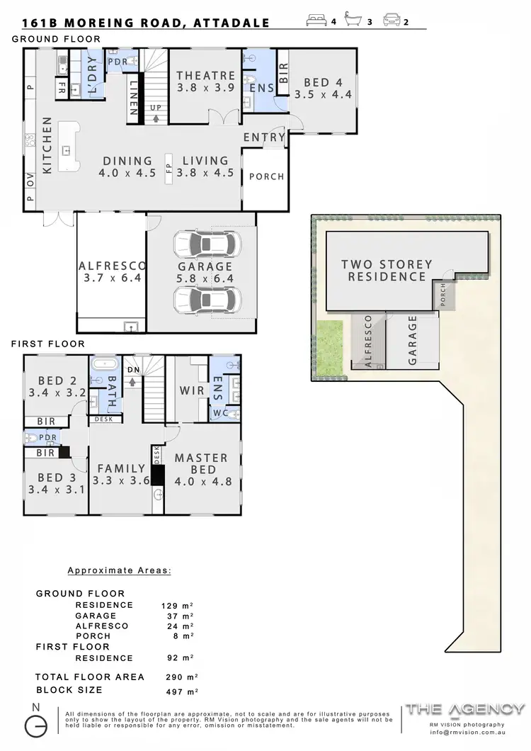 Floorplan of Homely house listing, 161B Moreing Road, Attadale WA 6156