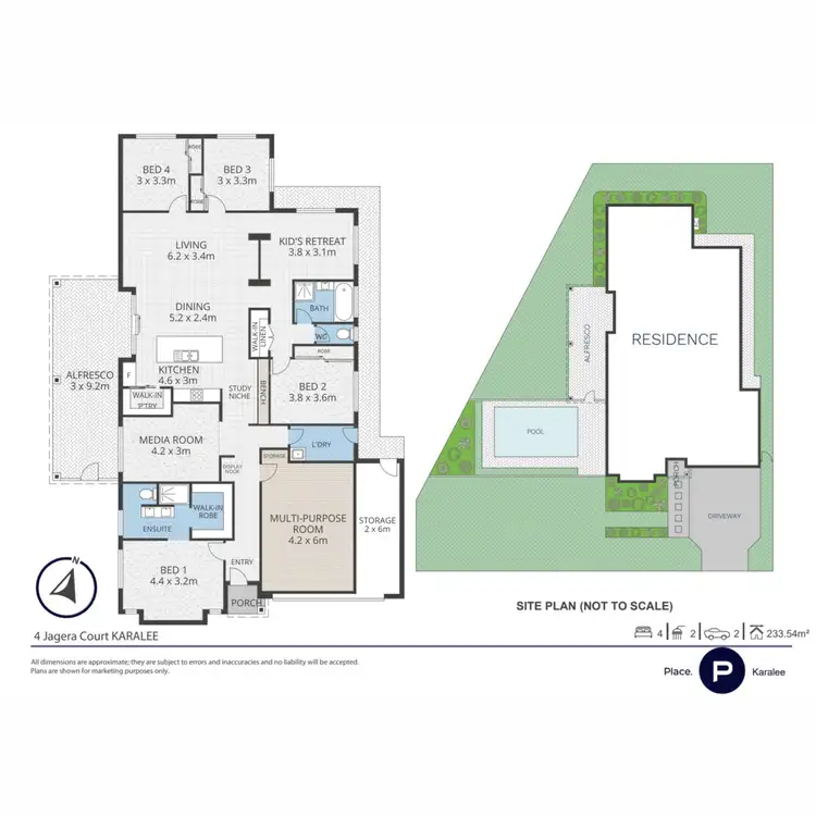 Floorplan of Homely house listing, 4 Jagera Court, Karalee QLD 4306