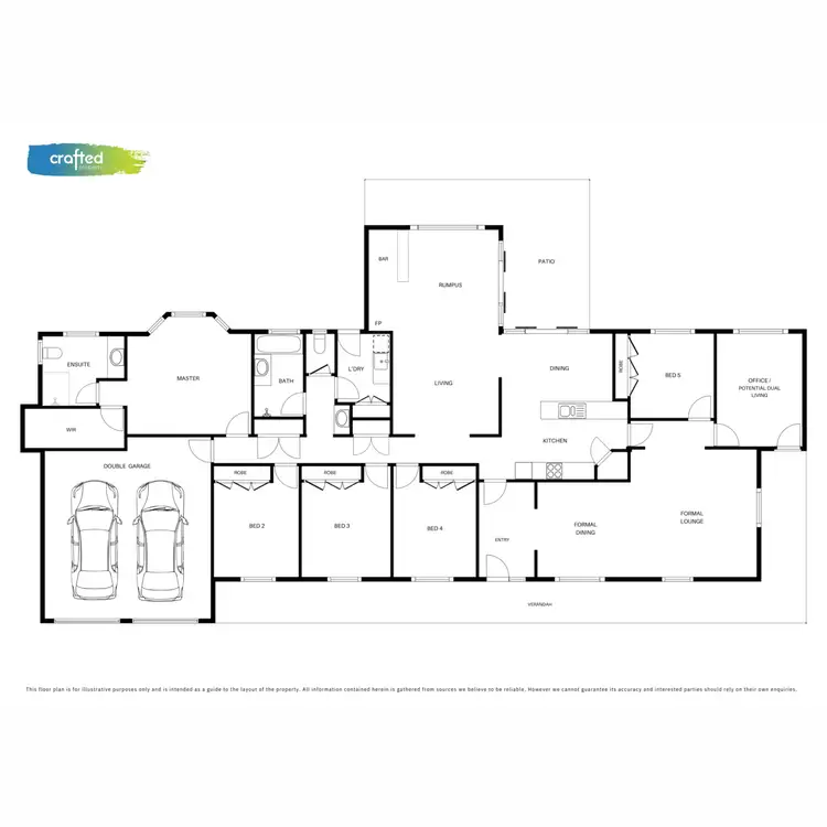Floorplan of Homely rural property listing, 5 Huntingdon Street, Forestdale QLD 4118