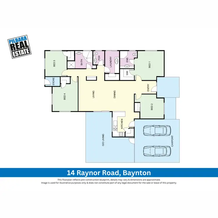 Floorplan of Homely house listing, 14 Raynor Road, Baynton WA 6714