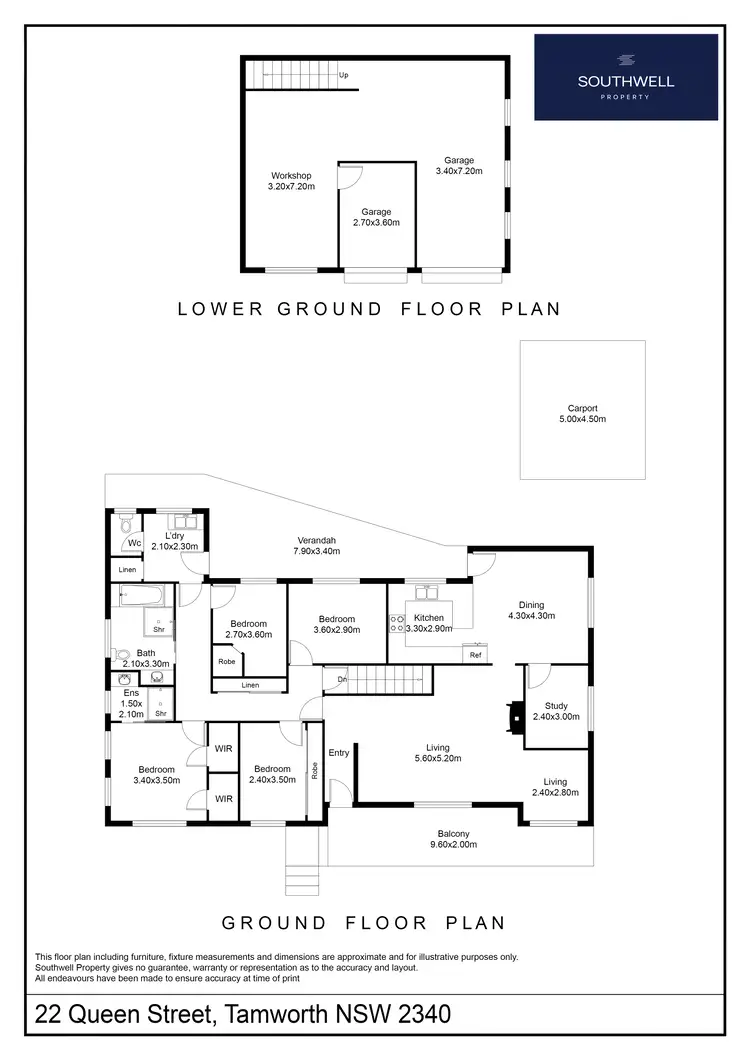 Floorplan of Homely house listing, 22 Queen Street, Tamworth NSW 2340