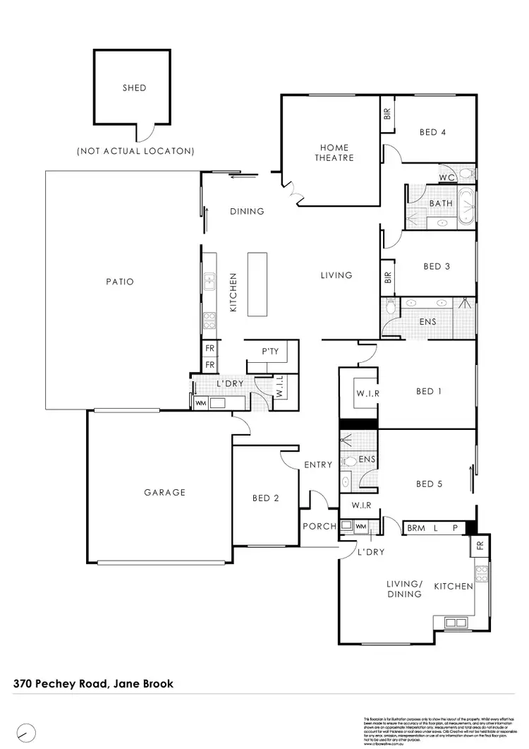 Floorplan of Homely house listing, 370 Pechey Road, Jane Brook WA 6056