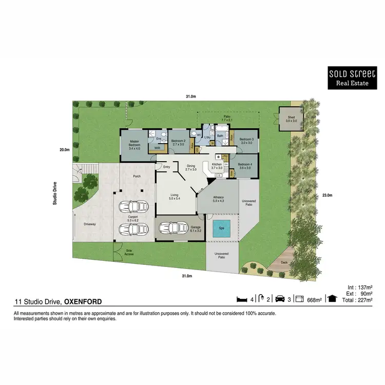 Floorplan of Homely house listing, 11 Studio Drive, Oxenford QLD 4210