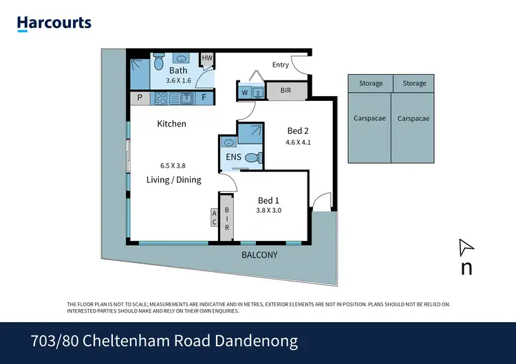 Floorplan of Homely apartment listing, 703/80 Cheltenham Road, Dandenong VIC 3175