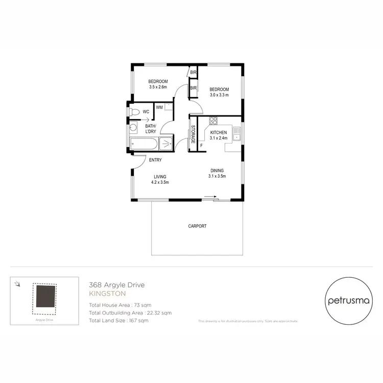 Floorplan of Homely house listing, 368 Argyle Drive, Kingston TAS 7050