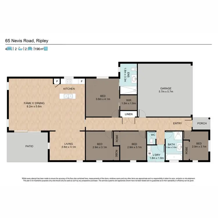 Floorplan of Homely house listing, 65 Nevis Road, Ripley QLD 4306