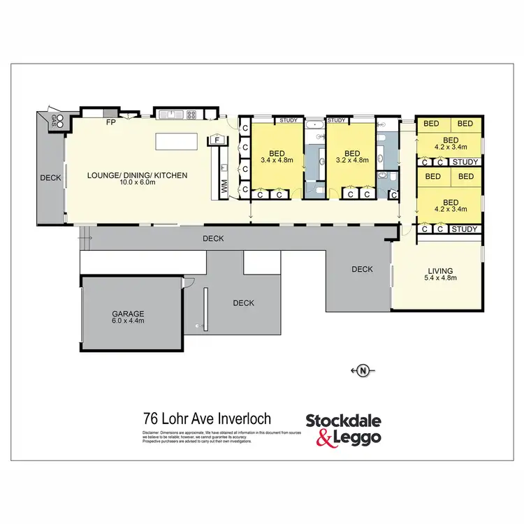 Floorplan of Homely house listing, 76 Lohr Avenue, Inverloch VIC 3996