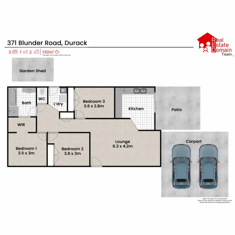 Floorplan of Homely house listing, 371 Blunder Road, Durack QLD 4077