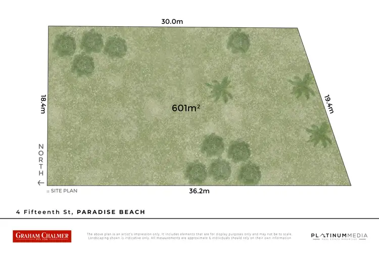Floorplan of Homely land listing, 4 Fifteenth Street, Paradise Beach VIC 3851