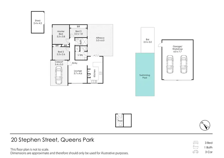Floorplan of Homely house listing, 20 Stephen Street, Queens Park WA 6107