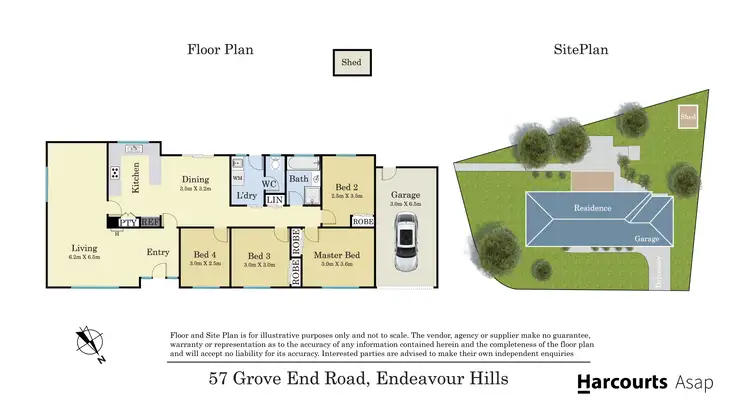 Floorplan of Homely house listing, 57 Grove End Road, Endeavour Hills VIC 3802