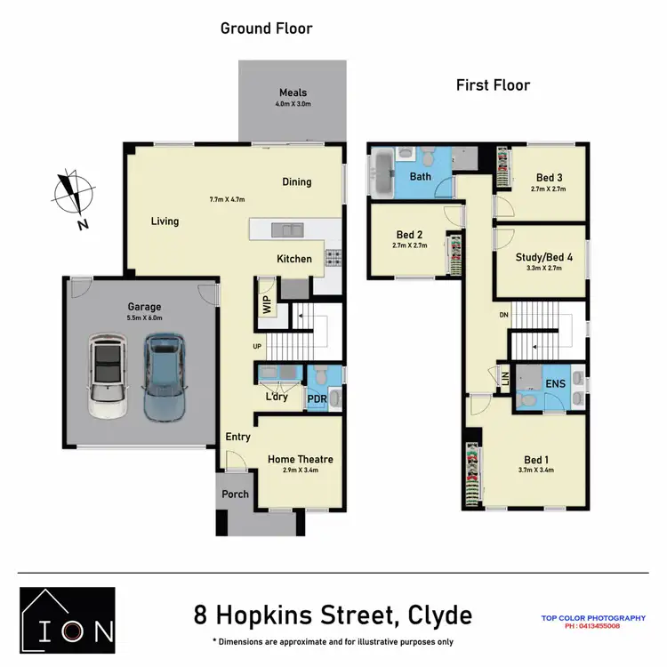 Floorplan of Homely house listing, 8 Hopkins Street, Clyde VIC 3978