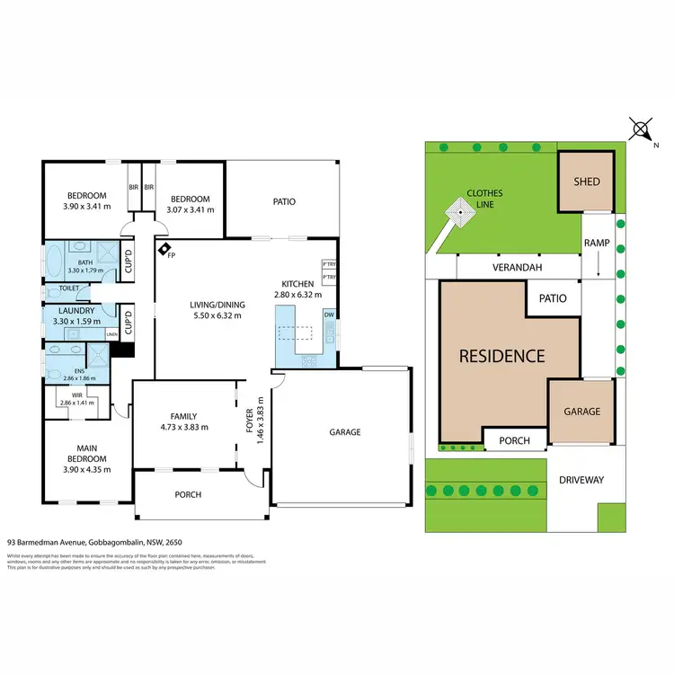 Floorplan of Homely house listing, 93 Barmedman Avenue, Gobbagombalin NSW 2650
