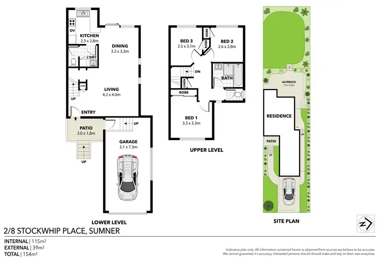 Floorplan of Homely house listing, 2/8 Stockwhip Place, Sumner QLD 4074